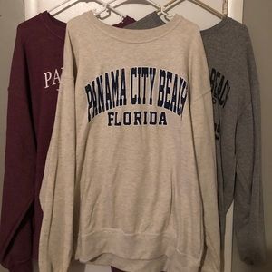 3 Panama City sweatshirts